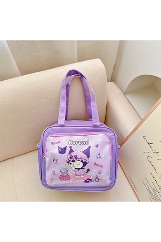 Pazly Büyük Termal Beslenme Çantası, Bez Çanta Açık Mor, Pratik Ve Şık Açık Mor