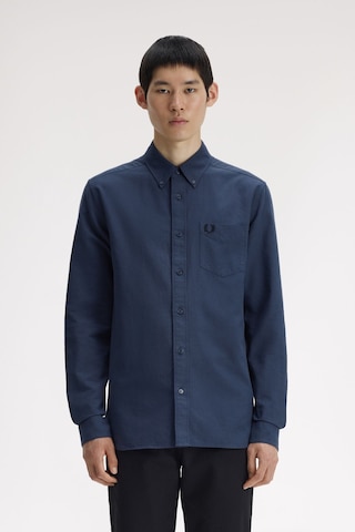 Fred Perry M5516-738 Oxford Erkek Gömlek Mavi