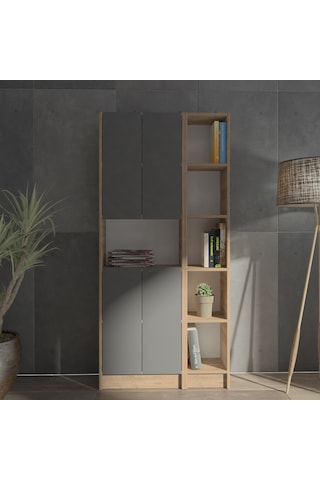Kuta Flat85 Kitaplık 4 Kapaklı Kütüphane (487093647)