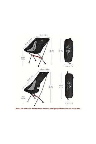 Dashanshop Ergonomik Alüminyum Katlanır Sandalye Küçük Hafif Taşınabilir Dayanıklı Kamp Plaj Piknik Seyahat Altın