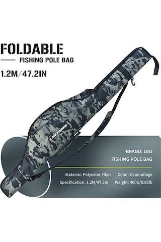 Pazly Katlanabilir Nylon Olta Çantası - Seyahat İçin Hafif & Pratik Taşıma, 3 Boyutlu Seçenek