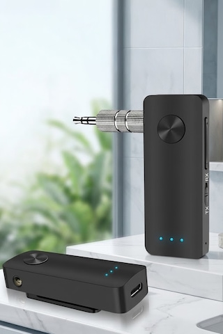Thentech Oto Teyp Aux Bluetooth Dönüştürücü Adaptör Rx Tx Araç İçi Kablosuz Ses Alıcı Verici