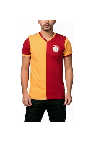 Gsstore Galatasaray Metin Oktay Hediye Set Sevgililer Günü Hediyesi T-shirt + Şal Atkı + Bileklik Sarı - Kırmızı