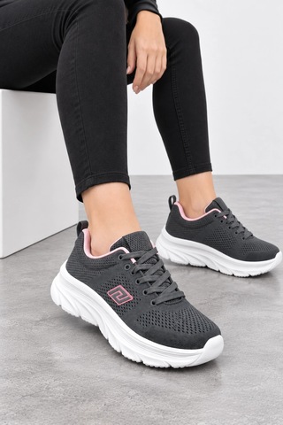 Ht Hotin Strata Kadın Günlük Sneaker Spor Ayakkabı - Füme