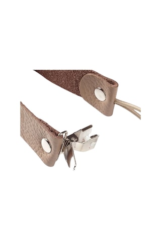 Jusso Deri Korumalı Metal Klipsli Emzik Askısı Gri