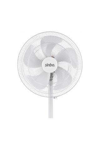 Beyaz 5 Pervane - 18 Inc Ev - Ofis Kompakt - Sessiz - Üç Kademe 140cm Yükseklik Ayaklı Vantilatör Sf-6798 5047