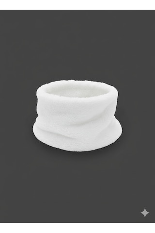 Leiste Kadın Peluş Boyunluk Peluş Boyunluk Welsoft Yılbaşı Hediyesi Isıtıcı Boyunluk Beyaz