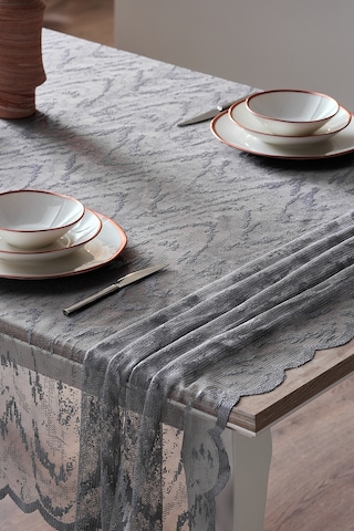 Croco Masa Örtüsü 145x240cm - Gri