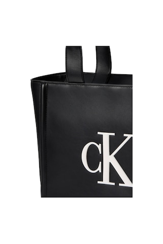 Calvin Klein Kadın Bold Ck Orta Tote Çanta-14543 Siyah