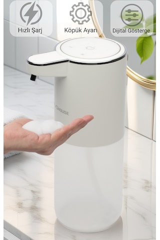 Evo House Otomatik Sensörlü Köpük Sıvı Sabunluk - Şarjlı- Duvara Monte - P11S Model