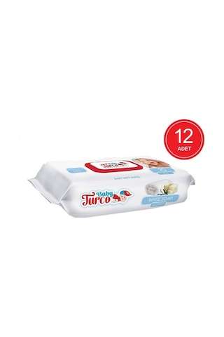 Baby Turco Beyaz Sabun Kokulu Islak Havlu Mendil 12 X 90'Lı