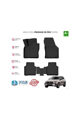 Volvo Xc60 Plug İn Araca Özel 3d Paspas 2024 2025 2026 2027