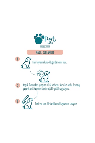 Pet Love Durulanmayan Köpük Şampuan Kurabiye & Vanilya Doğal Argan Yağlı 225 ML