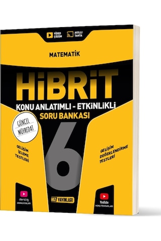 Hız Yayınları 2026 6. Sınıf Matematik Hibrit - Konu Anlatımlı Soru Bankası Yeni Müfredat Hız Yayınları 2026 6. Sınıf Matematik Hibrit - Konu Anlatımlı Soru Bankası Yeni Müfredat