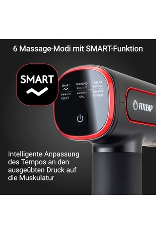 Fitleap Masaj Tabancası, 6 Başlıklı Ve 6 Modlu Massage Gun Pro, 3200 Rpm'lik Kas Masajı Ve Boyun, Sırt, Omuzlar Ve Bacaklar İçin Usb-c Şarj Portu
