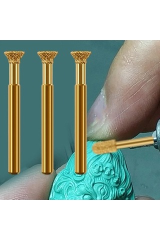 Lijinxu 3x Taşlama Uçları Elmas Çapak Matkap Ucu Dıy Ters-omur