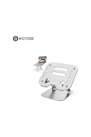 Ayarlanabilir Metal Laptop Standı Notebook Tutucu Alüminyum Macbook Uyumlu Yükseltici