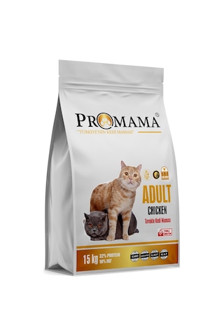 Promama Tavuklu Yetişkin Kedi Maması 15 KG