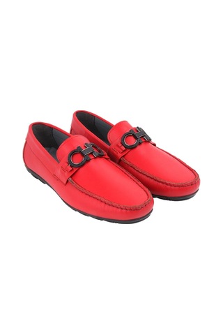 13157 Kırmızı Loafer Ayakkabı 001