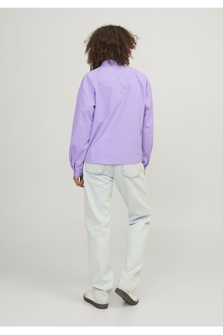 Jack & Jones Kadın Relaxed Fit Uzun Kollu Gömlek - Mission 12203522 Lilac Breeze Beyaz