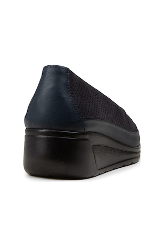 Deery Kadın Hakiki Deri Lacivert Dolgu Topuk Günlük Ayakkabı - N1051zlcvc01 Lacivert