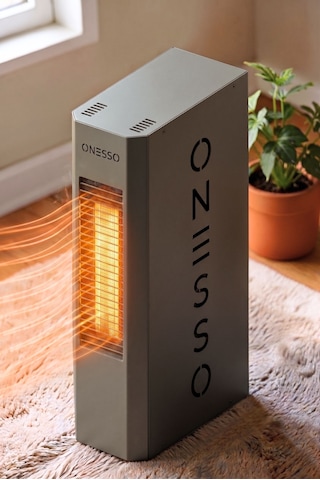 Onesso Pro 4000w Sessiz Elektrikli Fanlı Isıtıcı - 3 Modlu Termostatlı 40m²'ye Kadar Etkili, 2sn Hızlı Isınma, Ev & Ofis & Atölye 2 Yıl Garantili