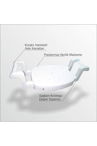 Küvet İçin En Sağlam Kaliteli Paslanmaz Küflenmez Tabure Oturağı