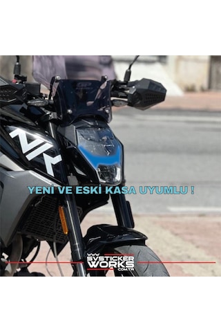 Cfmoto Nk250 Far Sticker 2018-2025 Uyumlu Hazır Far Sticker Kit Mavi