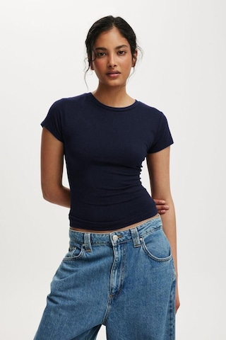 Lacivert Bisiklet Yaka Basic Kadın T-shirt Mg2479 Lacivert