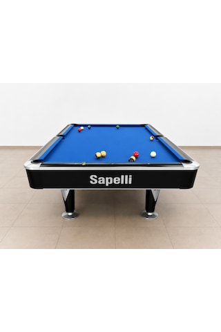 Sapelli Black Silver Profesyonel Amerikan Bilardo Masası,