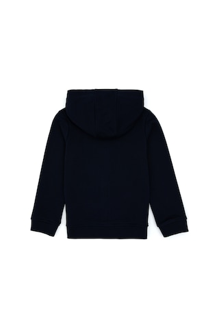 U.S. Polo Assn. Kız Çocuk Lacivert Kapüşonlu Fermuarlı Basic Sweatshirt 50316837-VR033