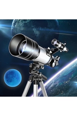 Hymark Astronomik 150x Teleskop 70/300mm Mercek Gece Görüş Uzay Doğa Gözlem
