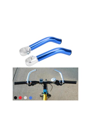 Suntek Yol Dağ Bisikleti Bisiklet Alaşımı Aero Dinlenme Gidon Mavi