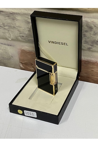 Vindiesel Marka Siyah Sarı Renk Gazlı Model Kişiye Özel Çakmak