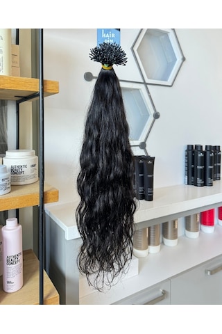 Hairpim Wavy 0.8 Gr Doğal Kestane 50 Adet 70 Cm Doğal