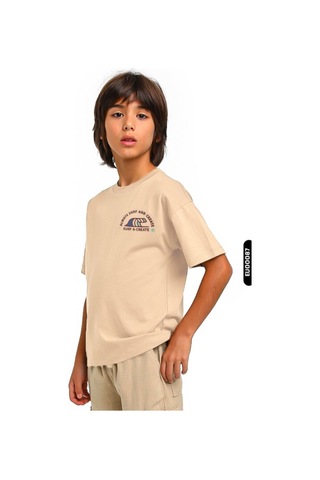 Escabel Xo Kids Erkek Çocuk Tişört 5-14 Yaş 1727 Camel