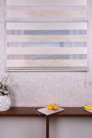 Krem Pliseli Etek Dilimsiz Ds 10790-v6 Zebra Stor Güneşlik Perde