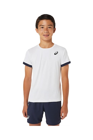 Asics Çocuk T-shirt Boys Tennıs Ss Top 2044a036-102 Beyaz