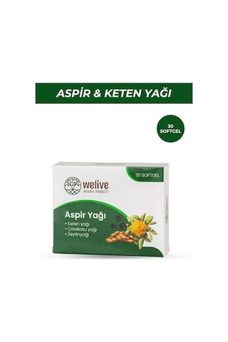 Aspir Yağı-keten Yağı -çörekotu Yağı- Zeytin Yağı