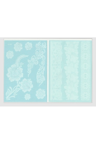 Enhavalı Beyaz Kına Gelin Dövmesi Model4