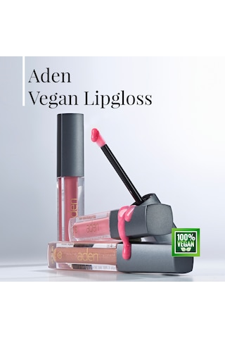 Aden Vegan Lipgloss - Vegan Dudak Parlatıcısı 07 Nude Ten 0