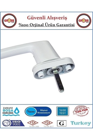 Pimapen Pencere Ve Balkon Kapı Kolu - Anahtarlı Kilitli - Tekli