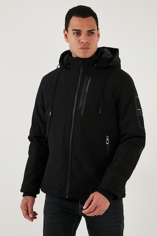 Buratti Regular Fit Çıkarılabilir Kapüşonlu Cepli Erkek Mont 497Albert Siyah