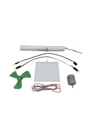Dc 3.6v Pil Led Panel Motor Pervane Öğrenci Elektrik Devresi Hobi Deney Seti 18780034