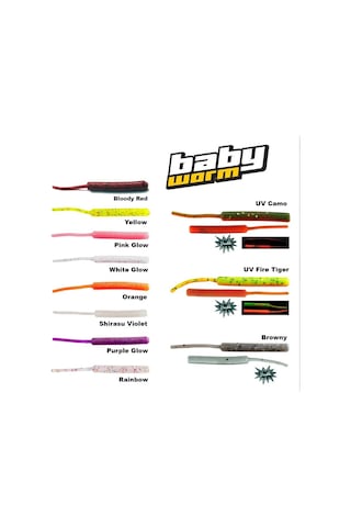 Fujin Baby Worm Fjbw03 5,2Cm Floating Purple Glow