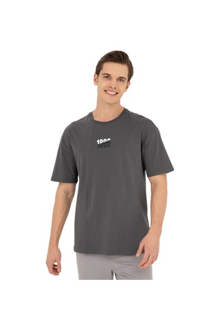 U.s. Polo Assn. Erkek Comfort Fit Bisiklet Yaka Tişört Antrasit