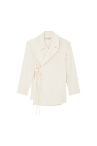 Palmer Harding Şık Wrap Kesim Blazer Crema