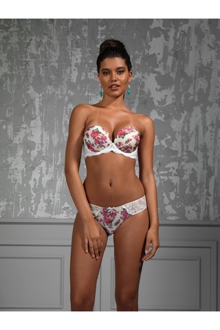 Etiler Collection Golshan Gardenia Big Size Plunge Bra, Ekru Konforlu Ve Şık Sütyen Çok renkli
