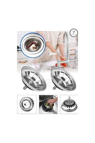 Yayke Lavabo Süzgeci Lavabo Gider Süzgeci Mutfak Lavabo Evye