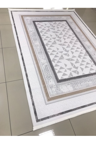 Merinos Halı Vista 76593 957 Serisi Triko Akrilik Salon Oturma Yatak Odası Halısı Krem - Gri - Bej